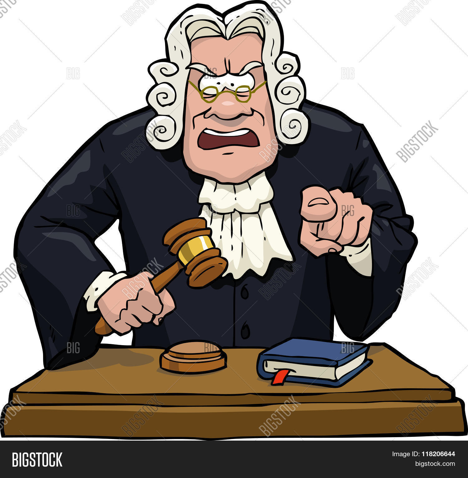 cartoon judge accuses