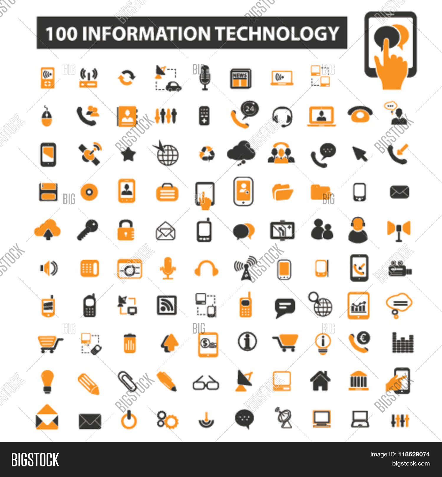 data icons, data logo, technology icons vector, technology flat ...