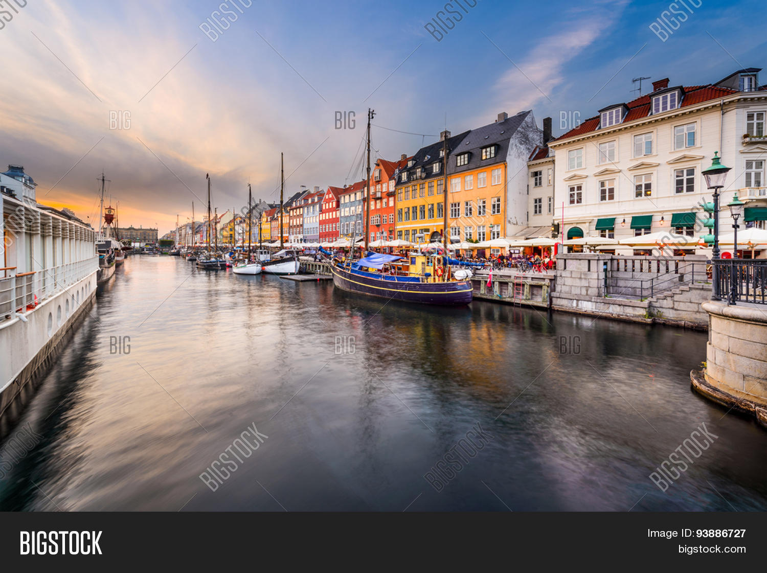 copenhagen, denmark cityscape on the nyhavn canal.
