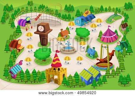 amusement park map