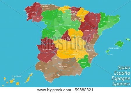 map of spain