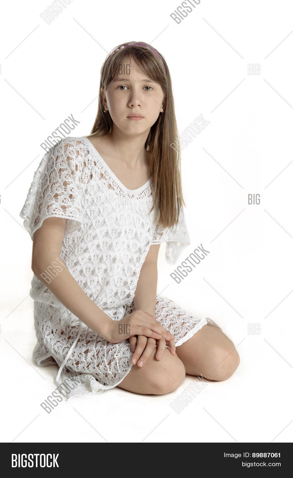 Beautiful teen girl in white transparent dress, isolated ... Beautiful teen girl in white transparent dress, isolated ... on Beautiful Teen Girl
id=90763