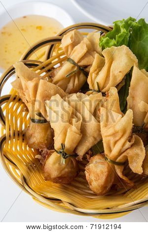 fried shrimp wontons