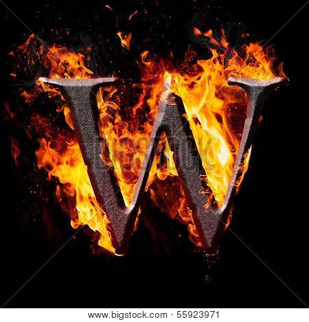 burning objects and objects on fire background