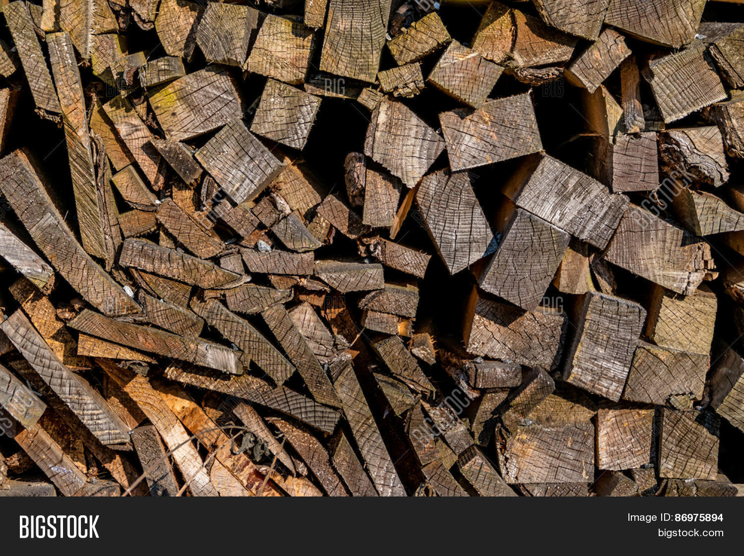 stack of firewood, symbol of fuel, renewable re